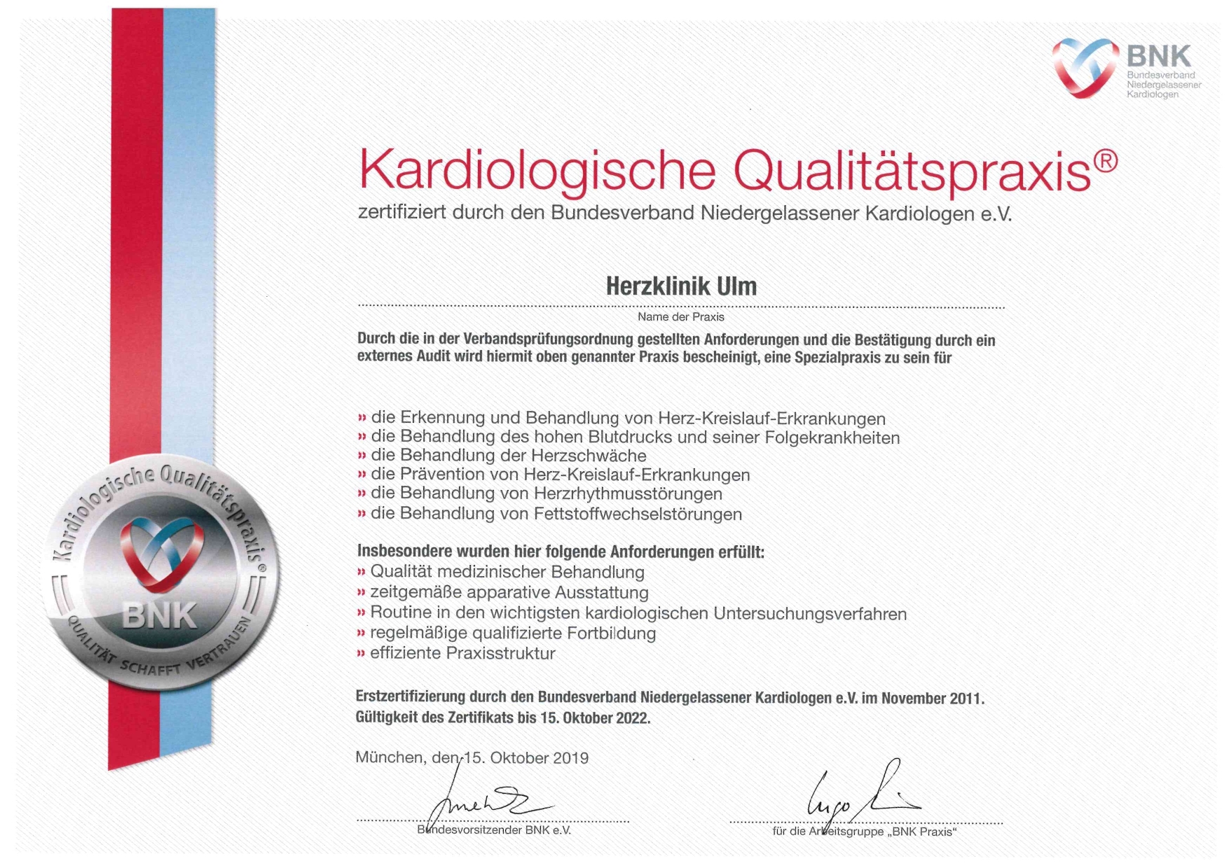 Zertifikat BNK Kardiol Qualitaetspraxis bis 2022 191031 page 0001