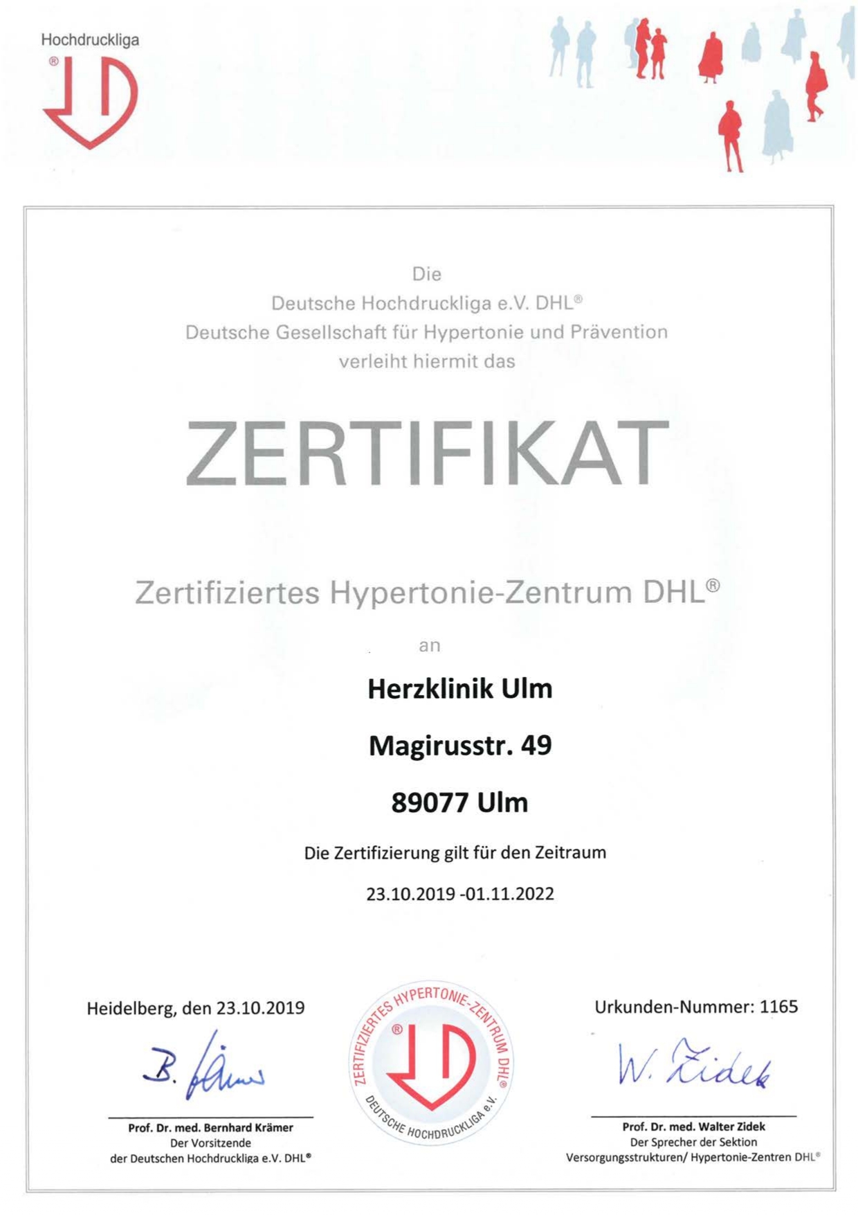 Zertifikat Hypertonie Zentrum 2019 2022 page 0001